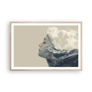 Poster în ramă de stejar deschis - Frumusețea elementelor - 91x61 cm