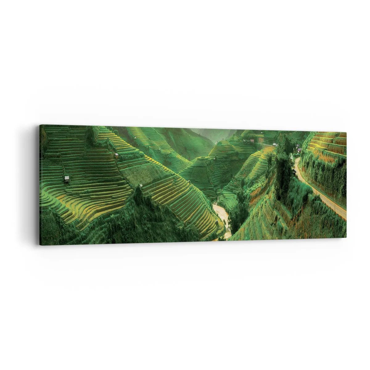 Tablou pe pânză - Valea vietnameză - 90x30 cm