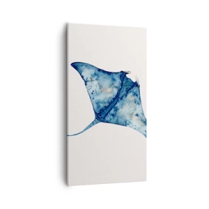 Tablou pe pânză - Viața în albastru - 55x100 cm