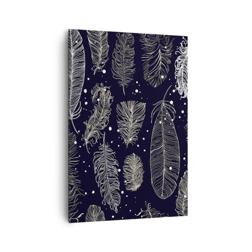 Tablou pe pânză - Dantelă cu pene - 70x100 cm