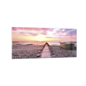 Tablou pe sticlă - Un moment de experiență profundă - 120x50 cm