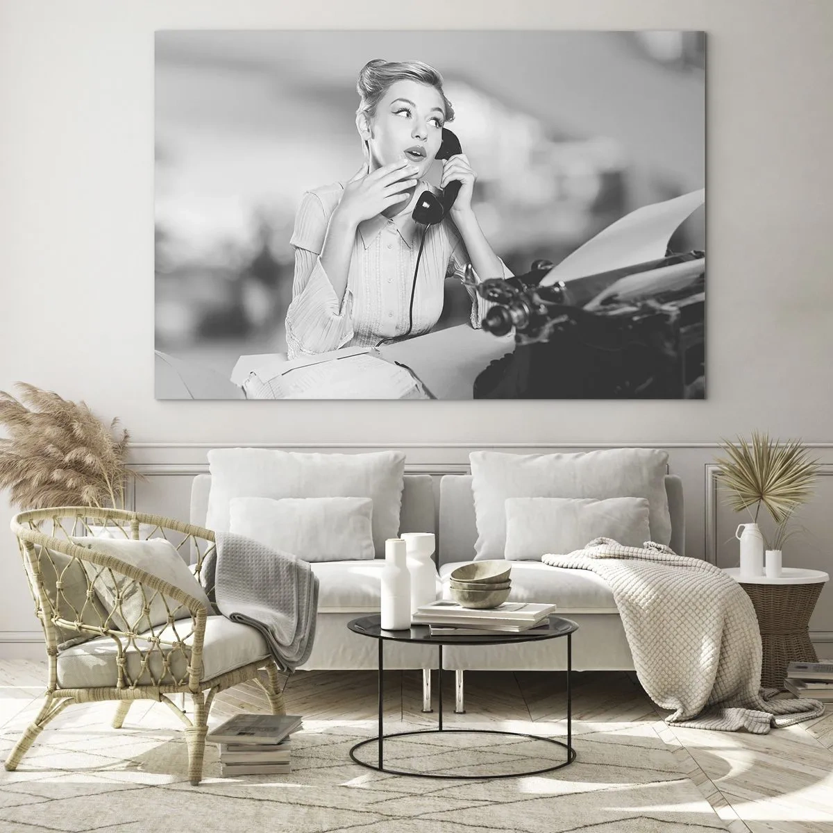 Tablou pe sticlă - Bună ziua, suntem în anii '50. - 100x70 cm