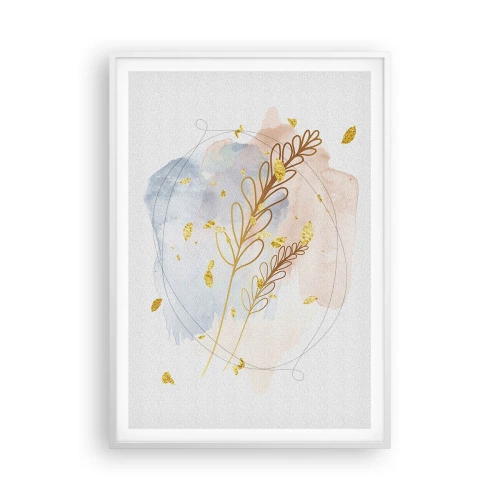 Poster în ramă albă - Suflul de aur - 70x100 cm