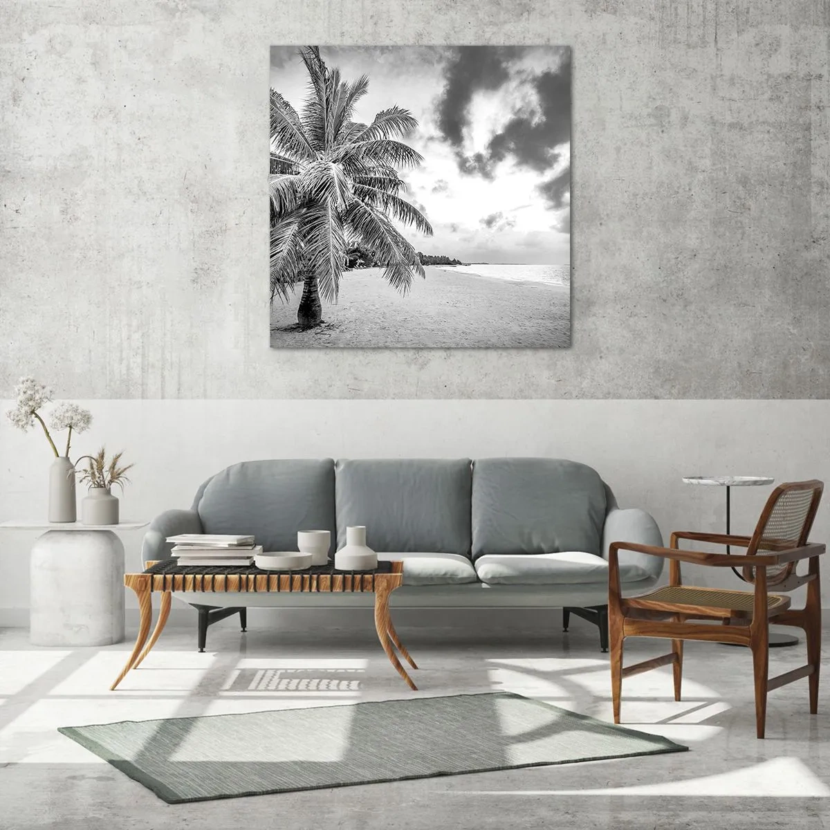 Tablou pe sticlă - Când tânjești după singurătate... - 60x60 cm