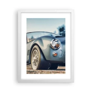 Poster în ramă albă - Pentru că stilul contează - 30x40 cm