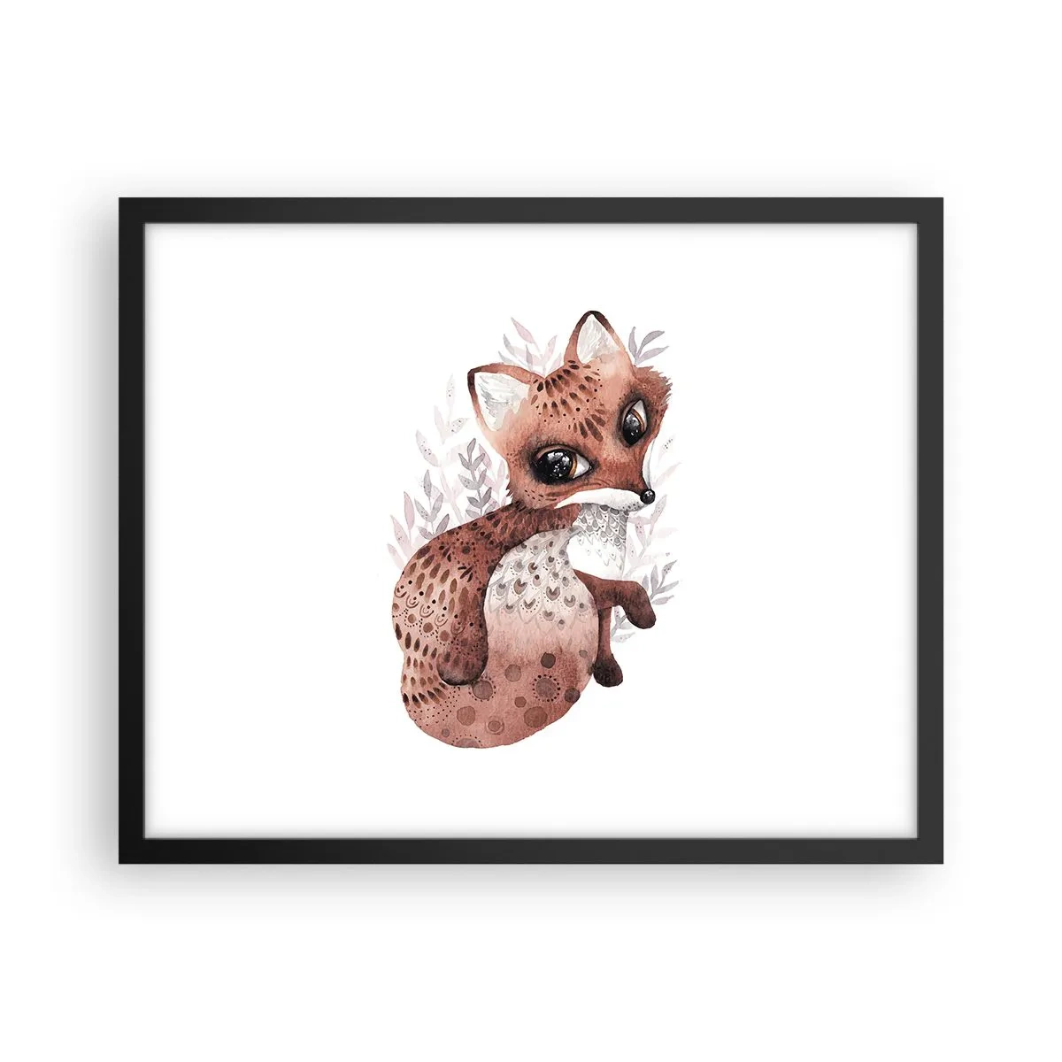 Poster în ramă neagră - Doar iubire - 50x40 cm