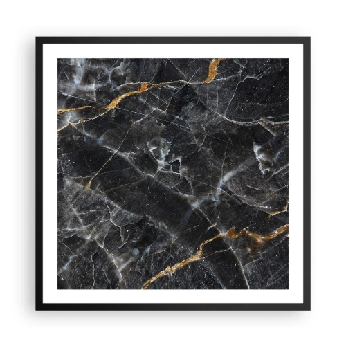 Poster în ramă neagră - Viața interioară a unei pietre - 60x60 cm