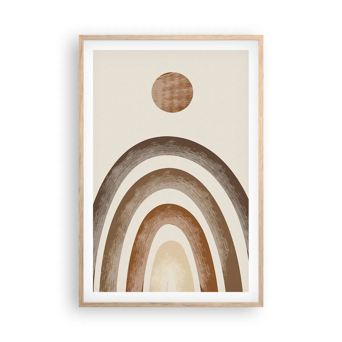 Poster în ramă de stejar deschis - Într-o galaxie îndepărtată - 61x91 cm