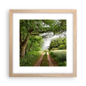 Poster în ramă de stejar deschis - Et in Arcadia ego - 30x30 cm