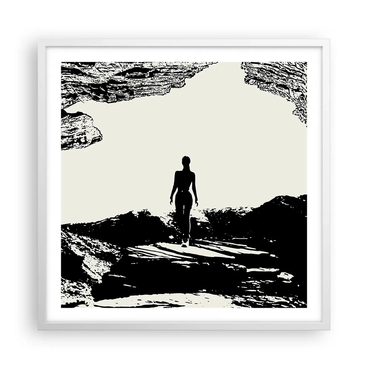 Poster în ramă albă - O nouă înfățișare - 60x60 cm