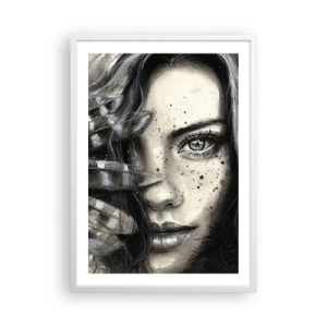 Poster în ramă albă - Frumusețe sălbatică - 50x70 cm