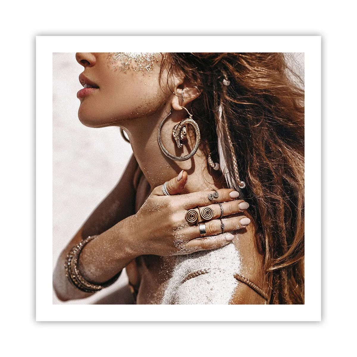 Poster - Regina plajei sălbatice - 60x60 cm