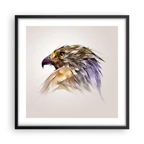 Poster în ramă neagră - Portretul unui războinic - 50x50 cm