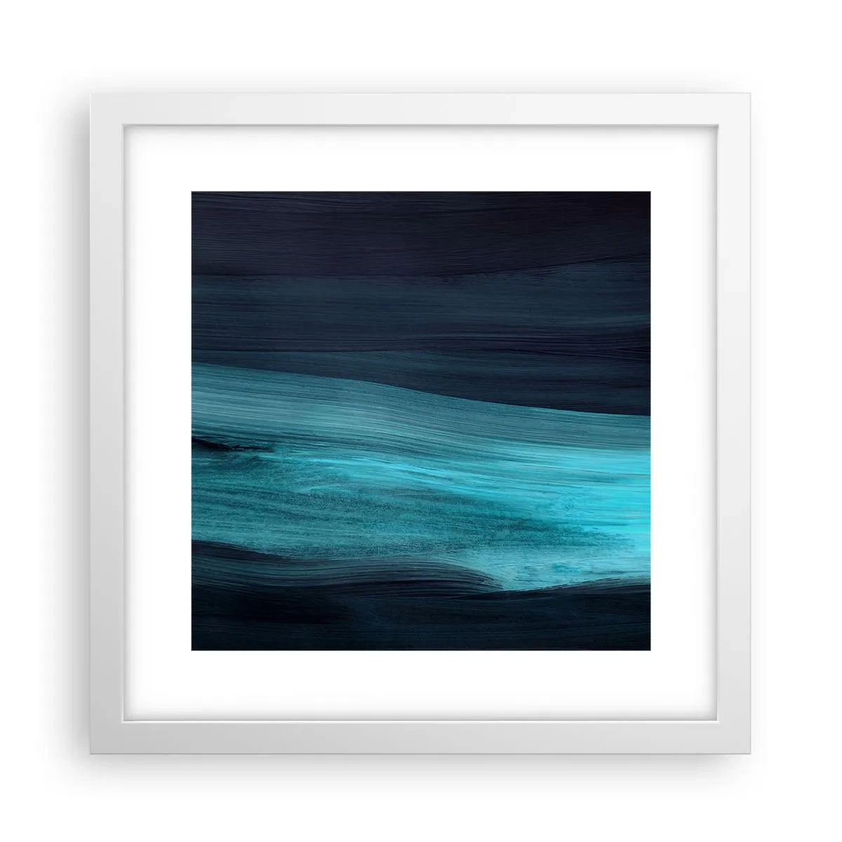 Poster în ramă albă - Du-te cu fluxul - 30x30 cm