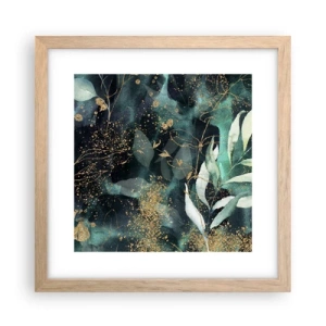 Poster în ramă de stejar deschis - Grădina fermecată - 30x30 cm