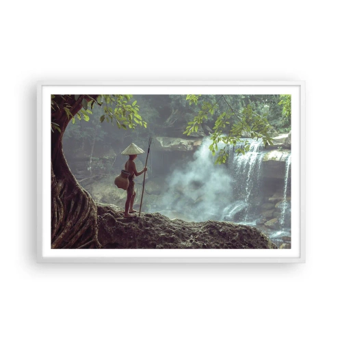 Poster în ramă albă - Prietenul naturii - 91x61 cm