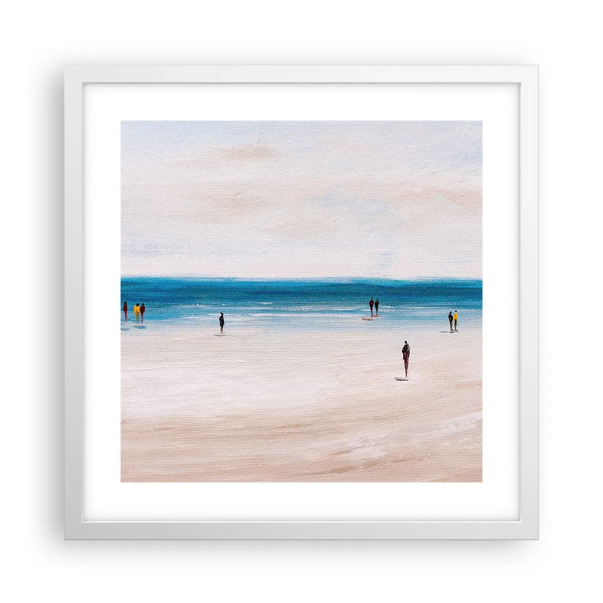 Poster în ramă albă - Nevoia naturală - 40x40 cm