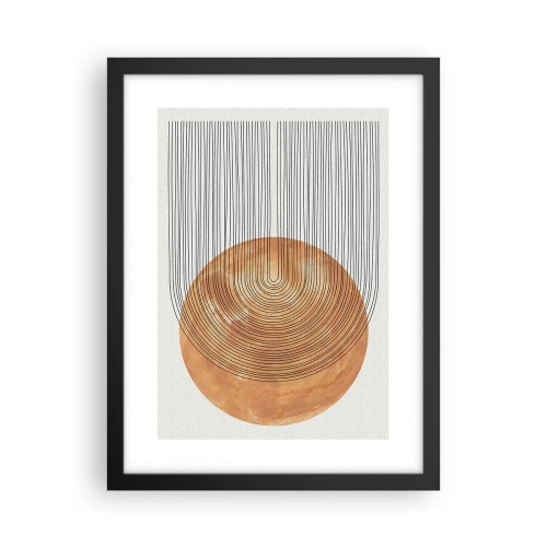 Poster în ramă neagră - Compoziția solară - 30x40 cm