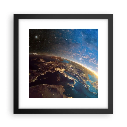 Poster în ramă neagră - Să ne privim de la distanță - 30x30 cm