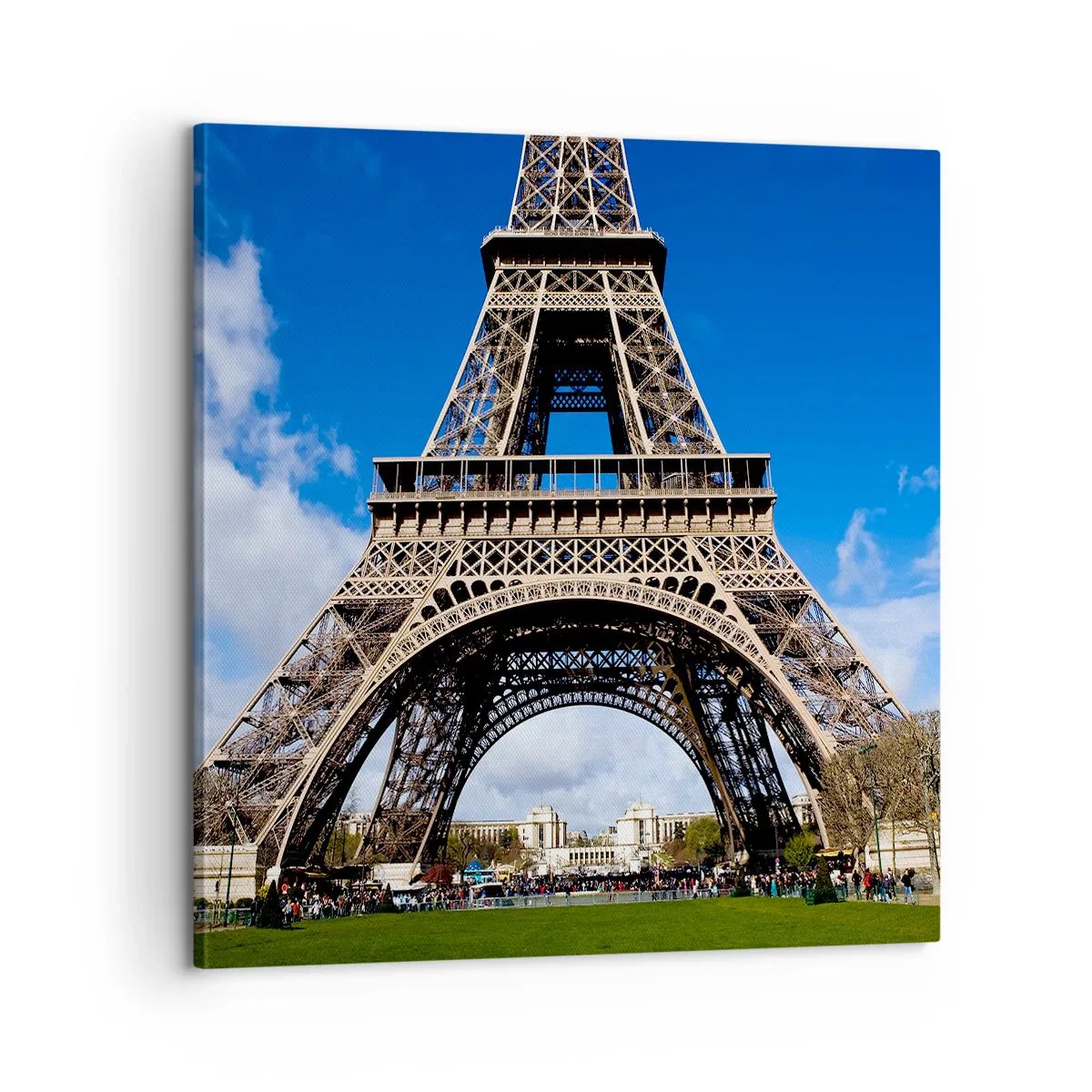 Tablou pe pânză - Întregul Paris la picioarele ei - 60x60 cm
