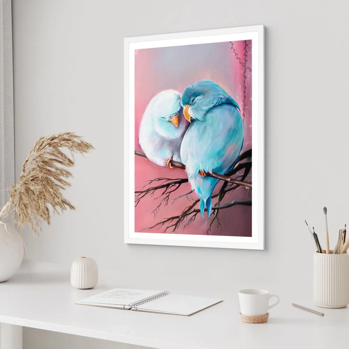 Poster în ramă albă - Ce mai este de adăugat?... - 70x100 cm