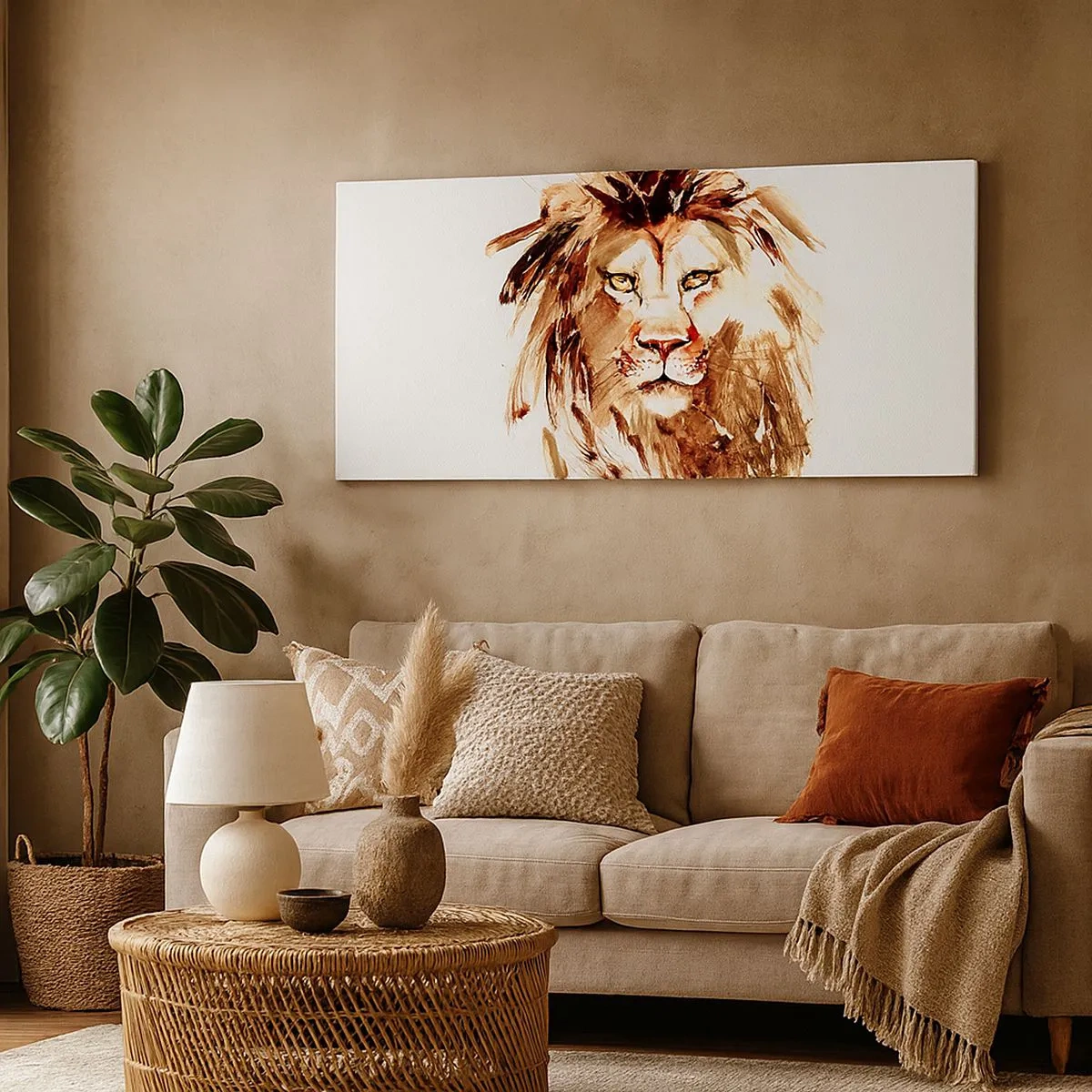 Tablou pe pânză - Putere și demnitate - 100x40 cm