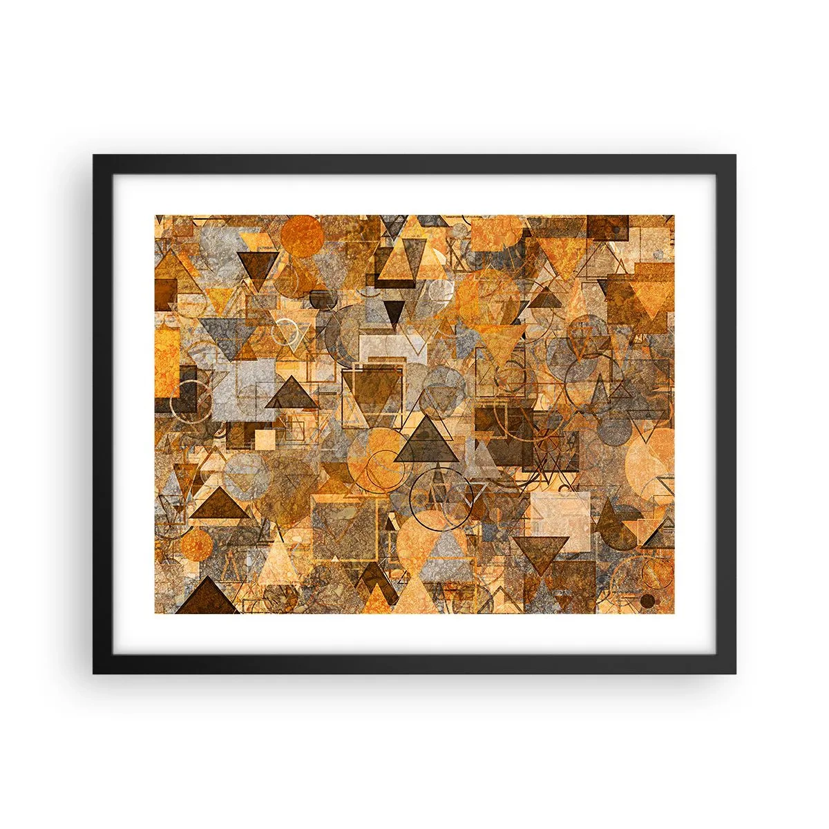 Poster în ramă neagră - Lumea băgată în formă - 50x40 cm