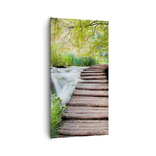 Tablou pe pânză - Nu este deloc o apă liniștită - 65x120 cm