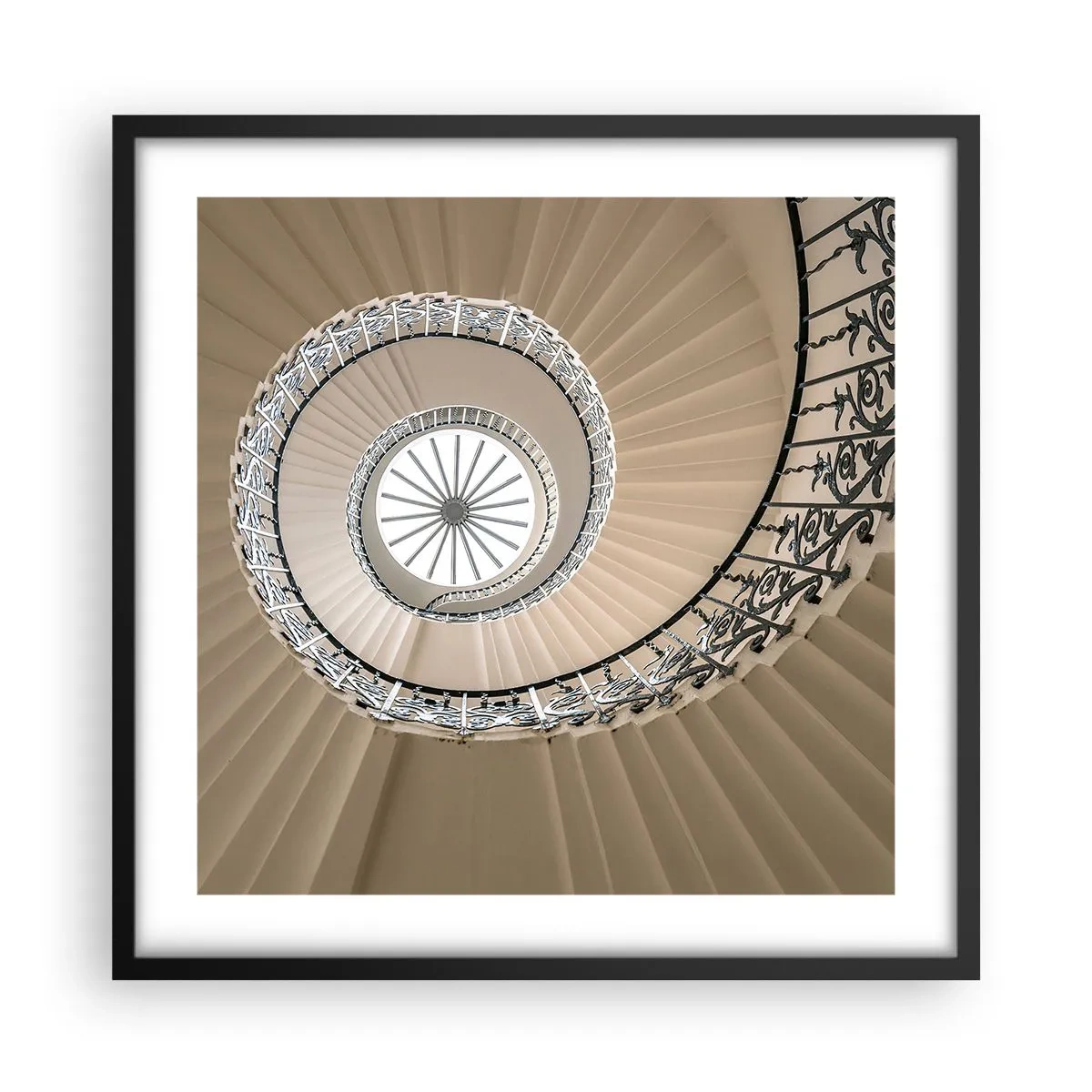 Poster în ramă neagră - În interiorul cochiliei - 50x50 cm