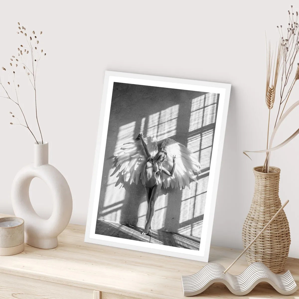 Poster în ramă albă - Direct din cer - 70x100 cm