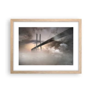 Poster în ramă de stejar deschis - Lângă un râu care nu există - 40x30 cm