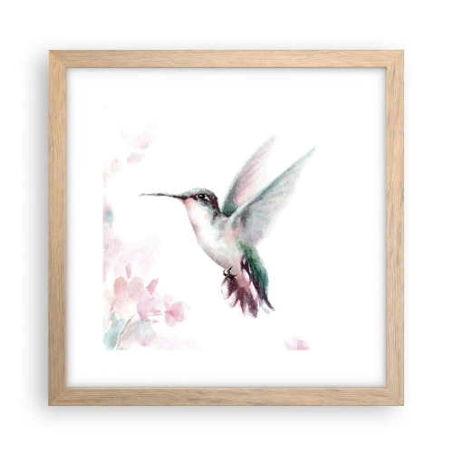 Poster în ramă de stejar deschis - Oprit în mișcare - 30x30 cm