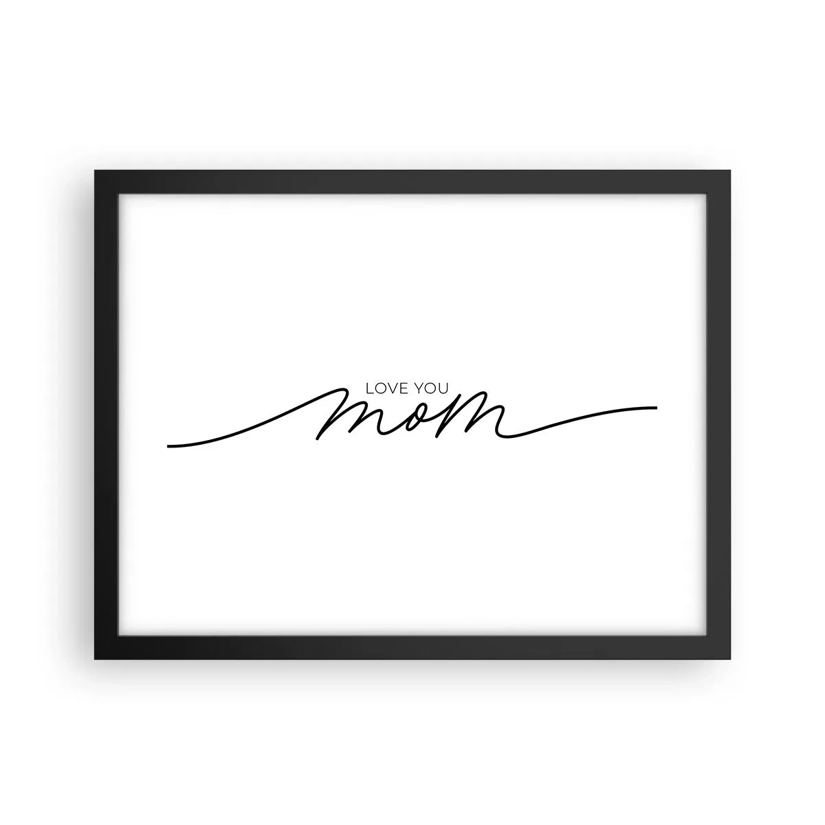 Poster în ramă neagră - Mare emoție - 40x30 cm