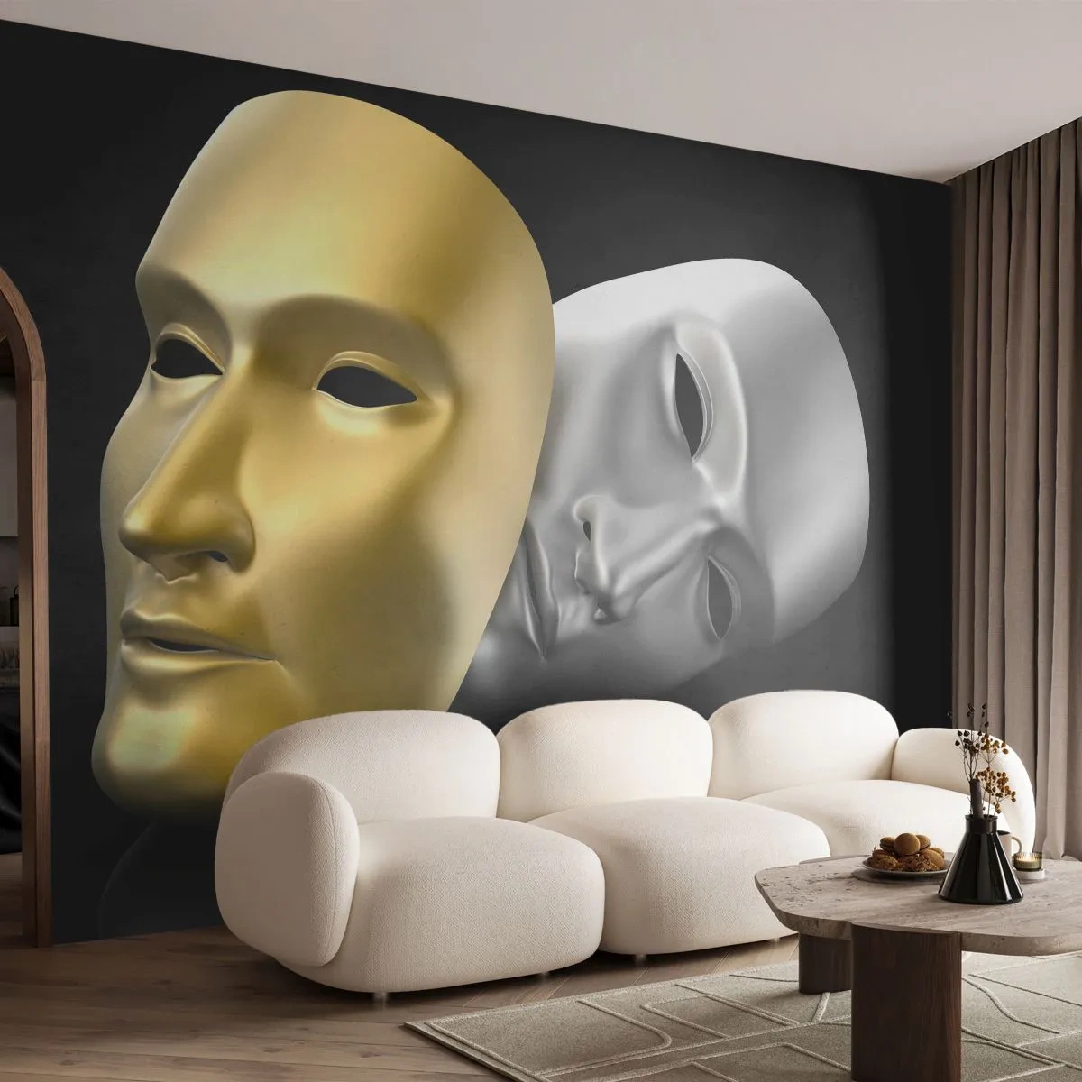 Tapet Premium Canvas - Viața este teatru - Capota, Bucată, Teatru - 300x210 cm