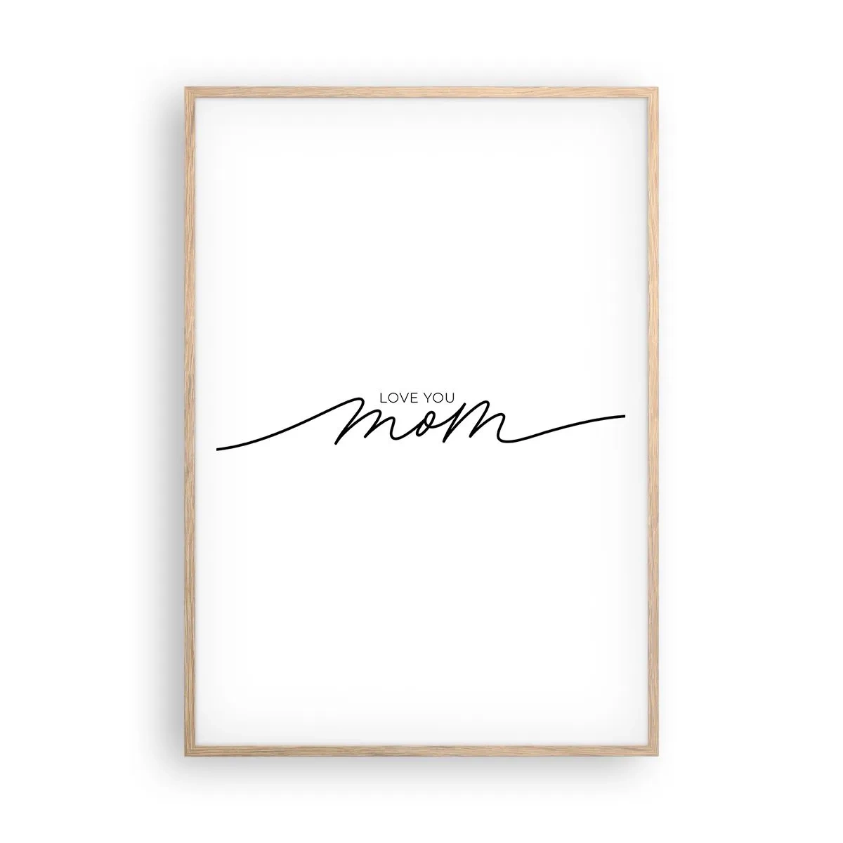 Poster în ramă de stejar deschis - Mare emoție - 70x100 cm