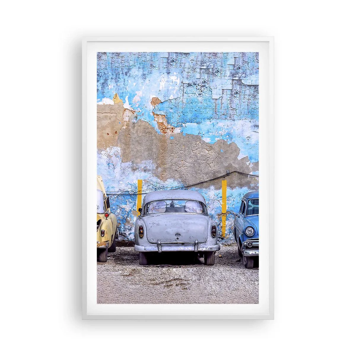 Poster în ramă albă - Întâlnirea veteranilor - 61x91 cm