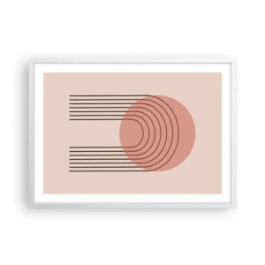 Poster în ramă albă - Atracție irezistibilă - 70x50 cm