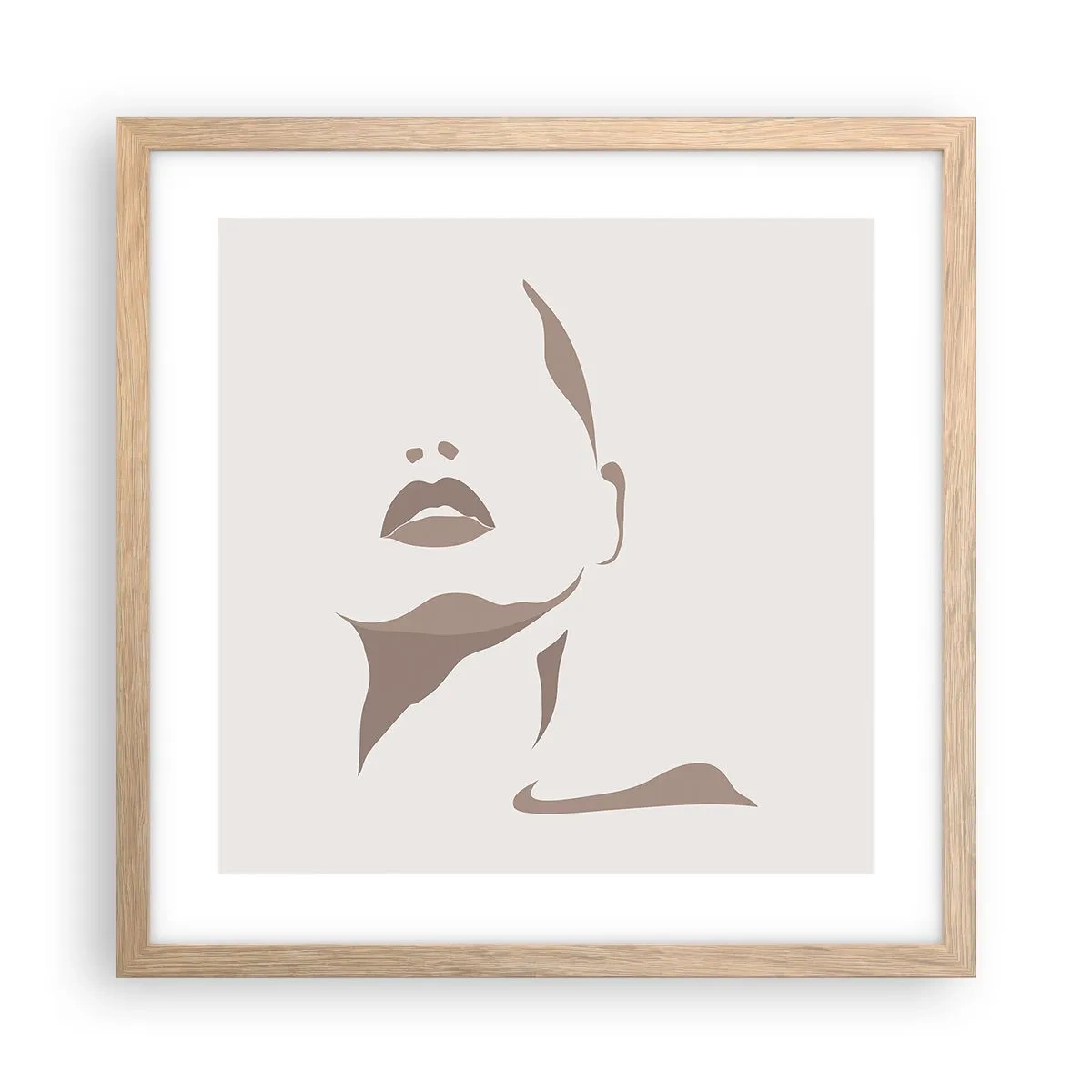 Poster în ramă de stejar deschis - Creată din lumină și umbră - 40x40 cm