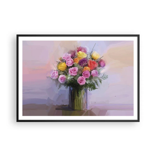 Poster în ramă neagră - Frumusețe reținută - 100x70 cm