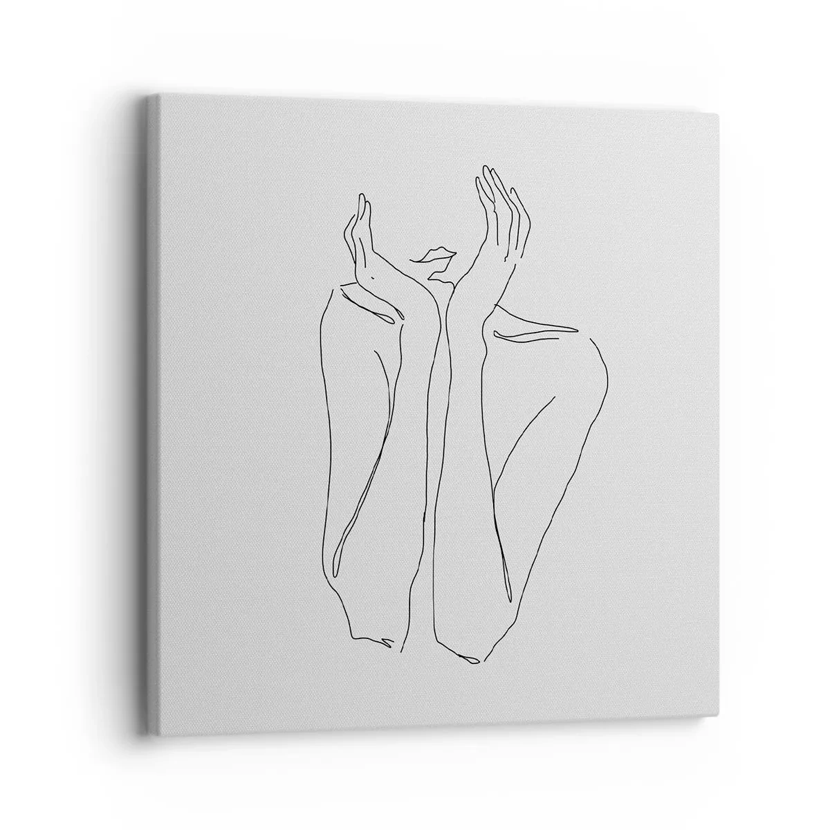 Tablou pe pânză - La ce visează fetele - 30x30 cm