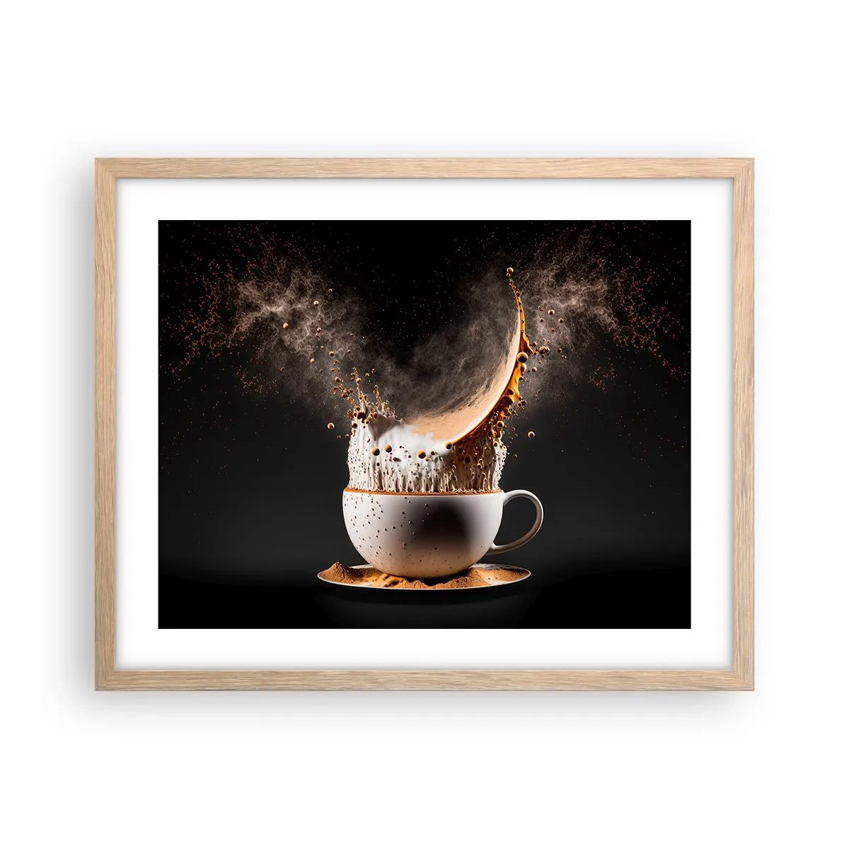 Poster în ramă de stejar deschis - O explozie de arome - 50x40 cm