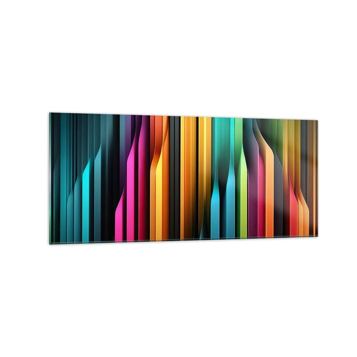 Tablou pe sticlă - Orgă de lumină - 120x50 cm