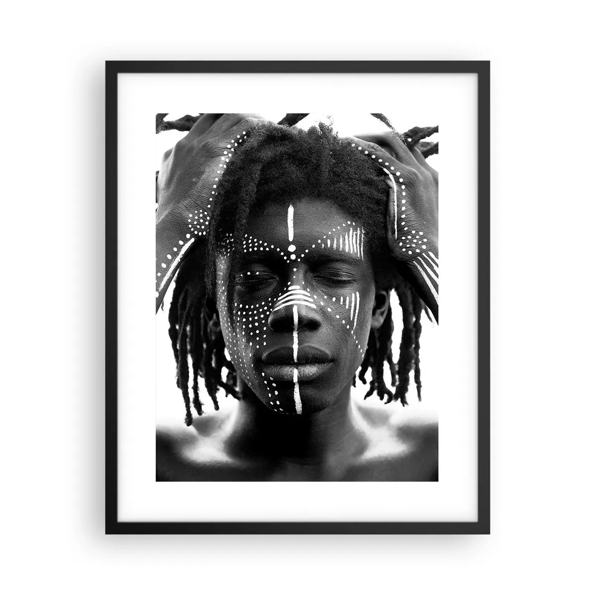 Poster în ramă neagră - Unde ești? - 40x50 cm