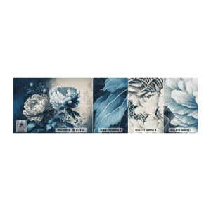 Mostră tapet autocolant Deluxe Sticker - Pereche asortată - Flori, Clasic, Rococo - 100x30 cm