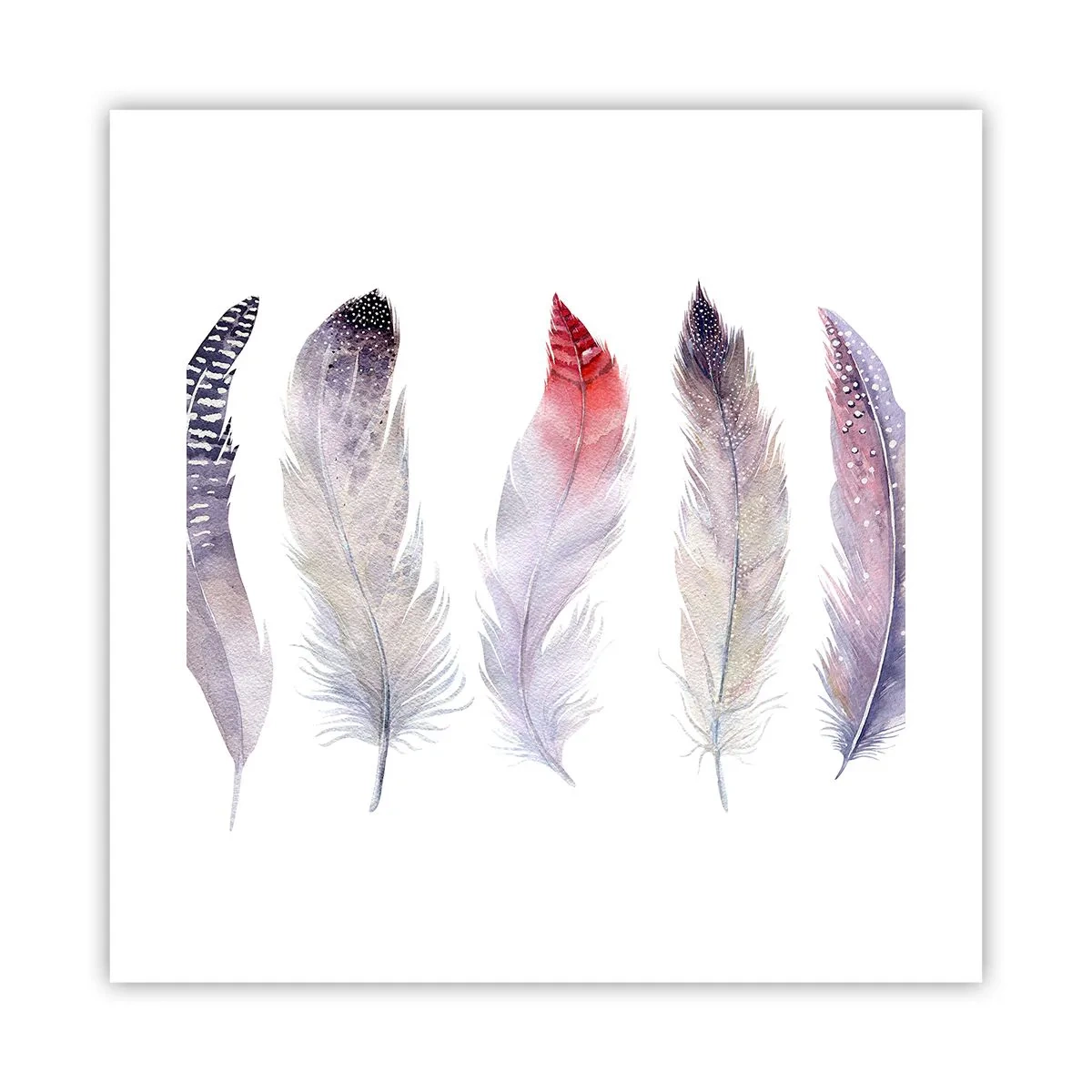 Poster - Delicate ca o ceață multicoloră - 40x40 cm