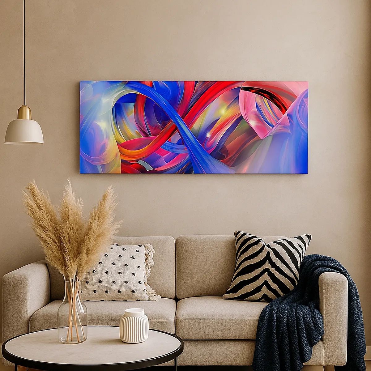 Tablou pe pânză - Dansul culorilor - 30x30 cm