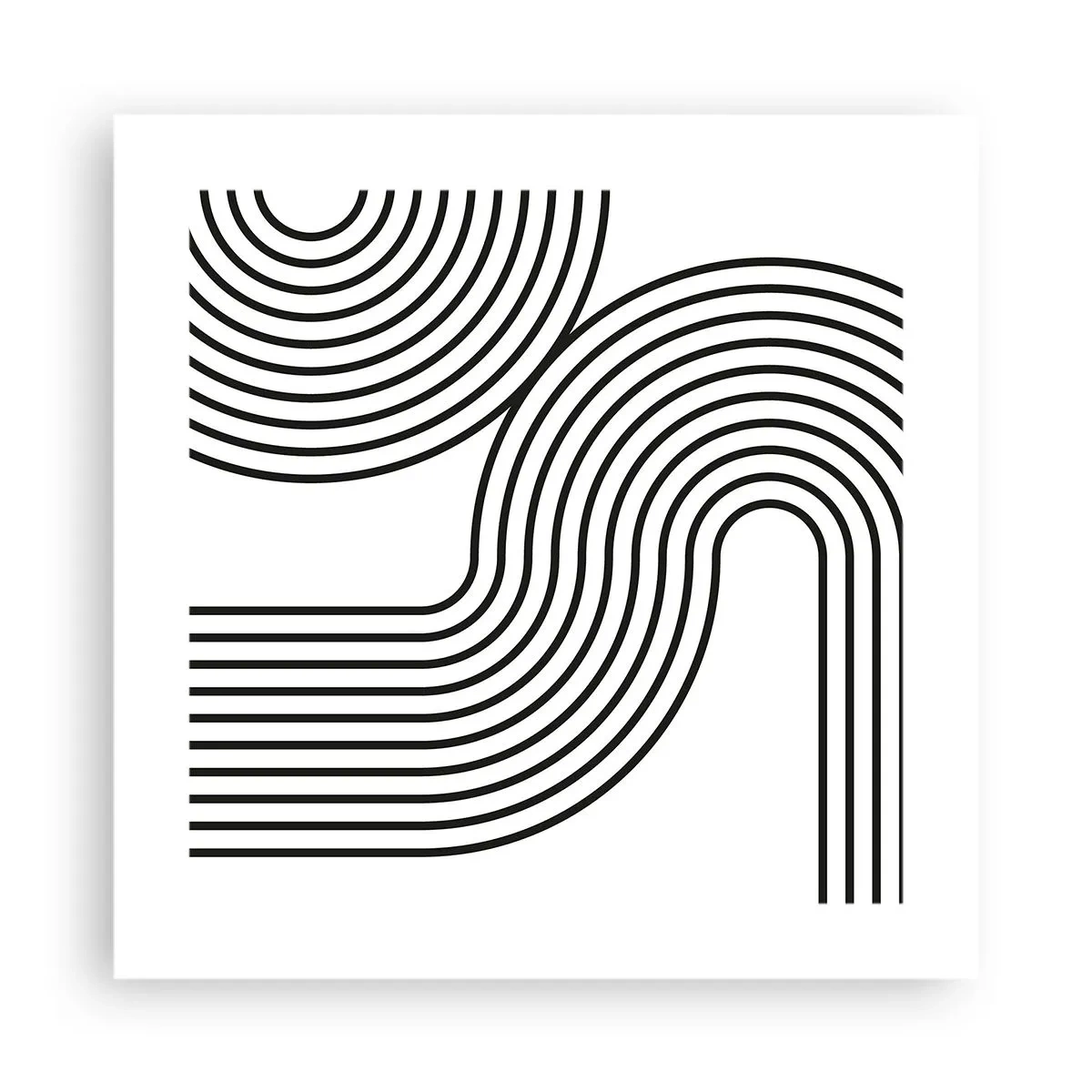 Poster - Pe o curbă - 40x40 cm