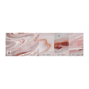 Mostră tapet Premium Canvas - Roz lichid - Abstracția, Bucată, Model modern - 100x30 cm