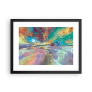 Poster în ramă neagră - Două ceruri - 40x30 cm