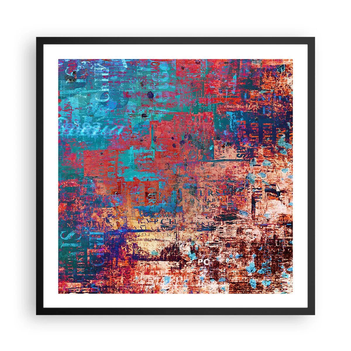 Poster în ramă neagră - Memorie și uitare - 60x60 cm